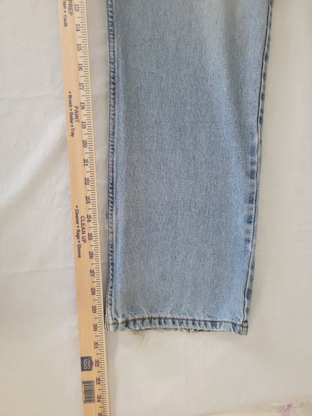 Levis 505 Jeans Regular Fit 36x32 Mens Worn - Picture 14 of 15